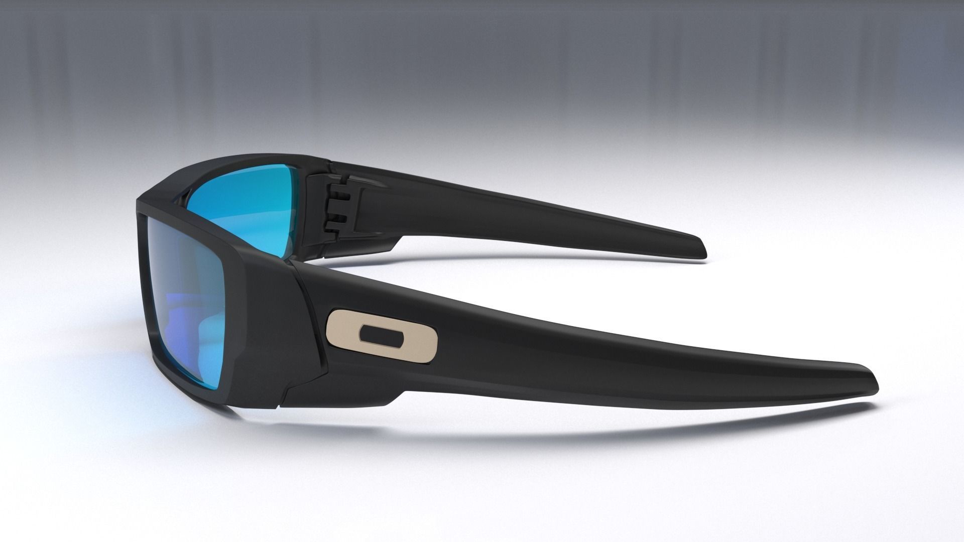 Oakley Gascan sunglasses Low-poly 3D model_1