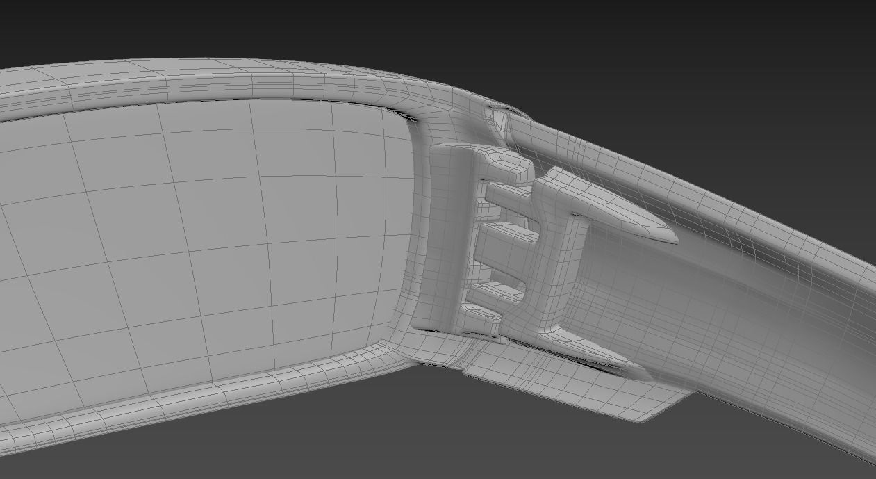 Oakley Gascan sunglasses Low-poly 3D model_13