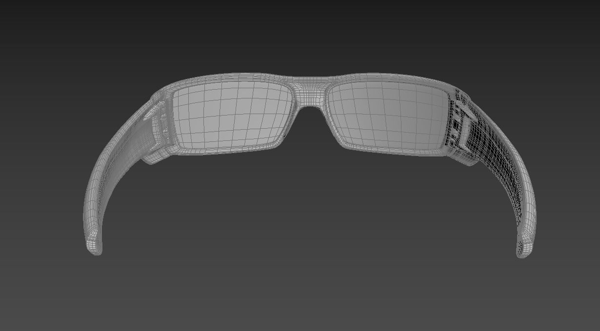 Oakley Gascan sunglasses Low-poly 3D model_10