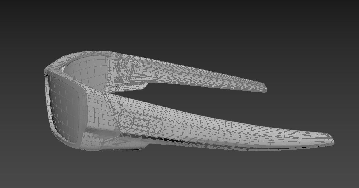 Oakley Gascan sunglasses Low-poly 3D model_8