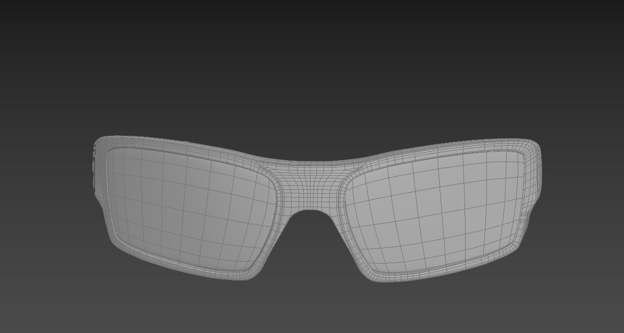Oakley Gascan sunglasses Low-poly 3D model_9