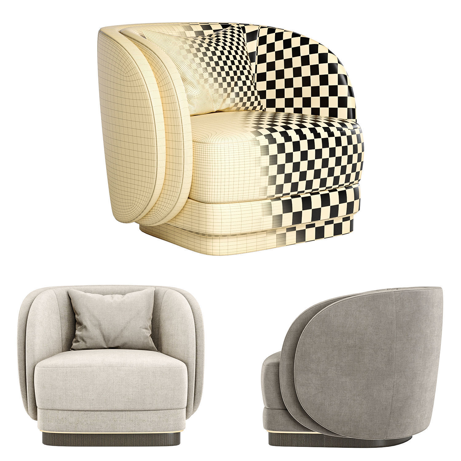 Ambrose Armchair by Laskasas 3D model_3