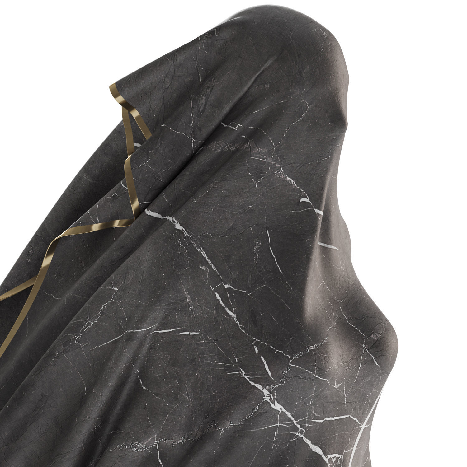 Abstract sculpture of a female figure 3D model_1