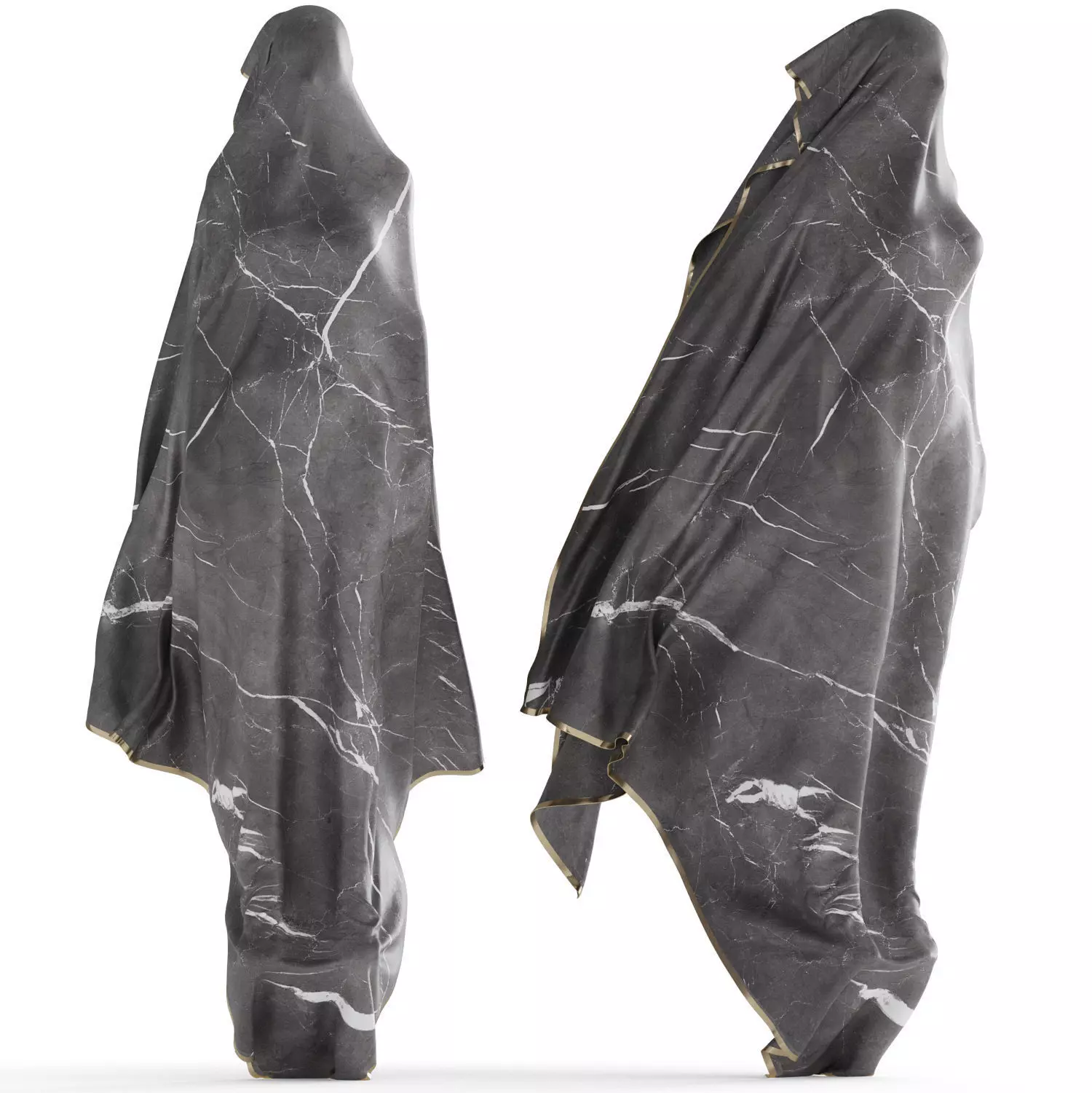 Abstract sculpture of a female figure 3D model_0