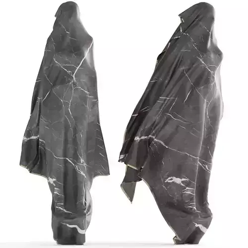 Abstract sculpture of a female figure 3D model