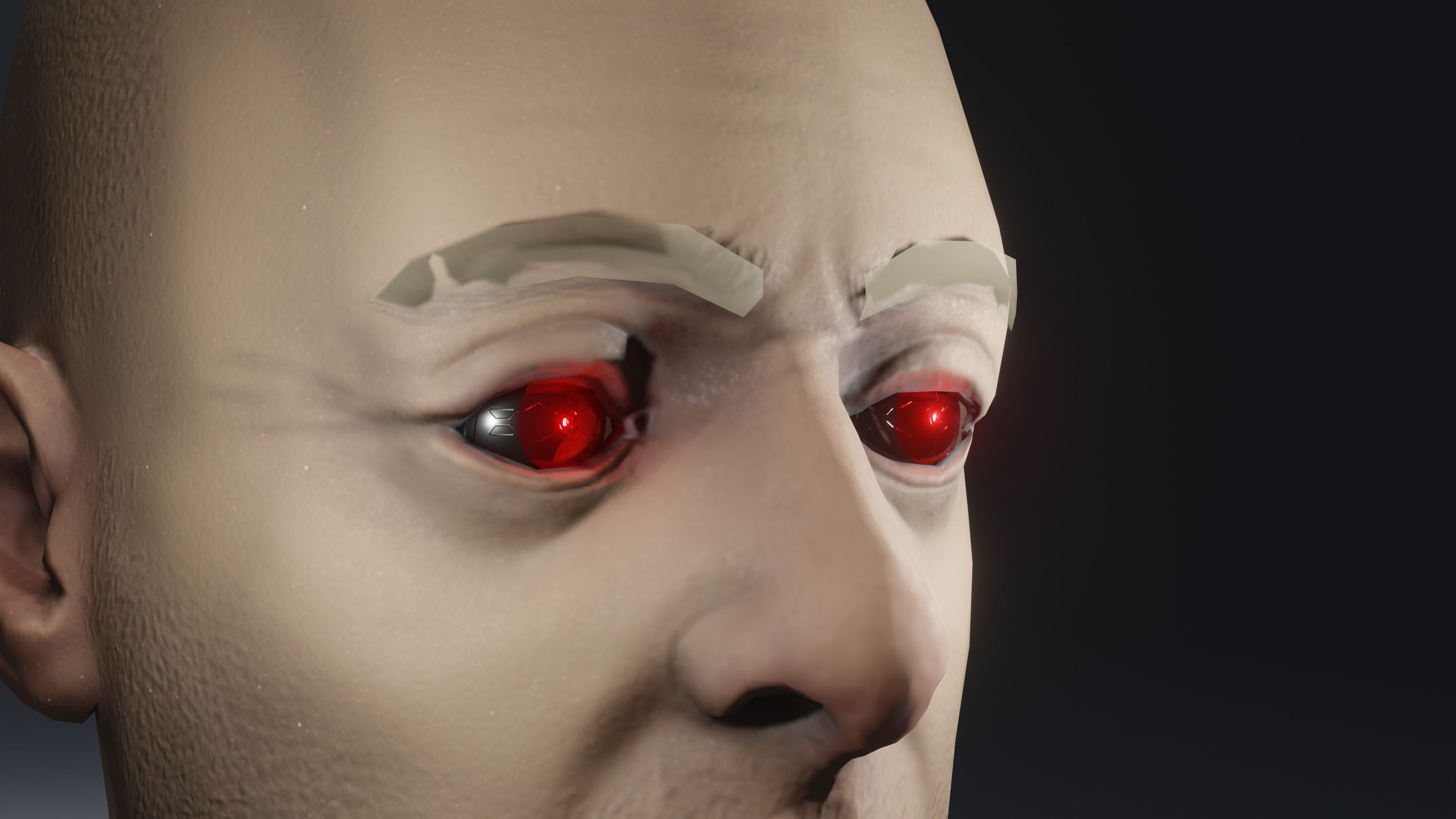 Prosthetic eyes pack Low-poly 3D model_11