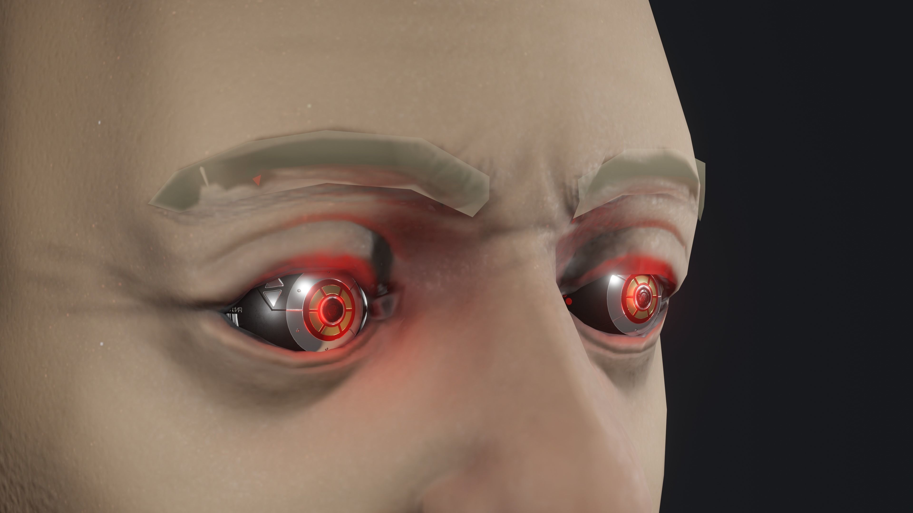 Prosthetic eyes pack Low-poly 3D model_8