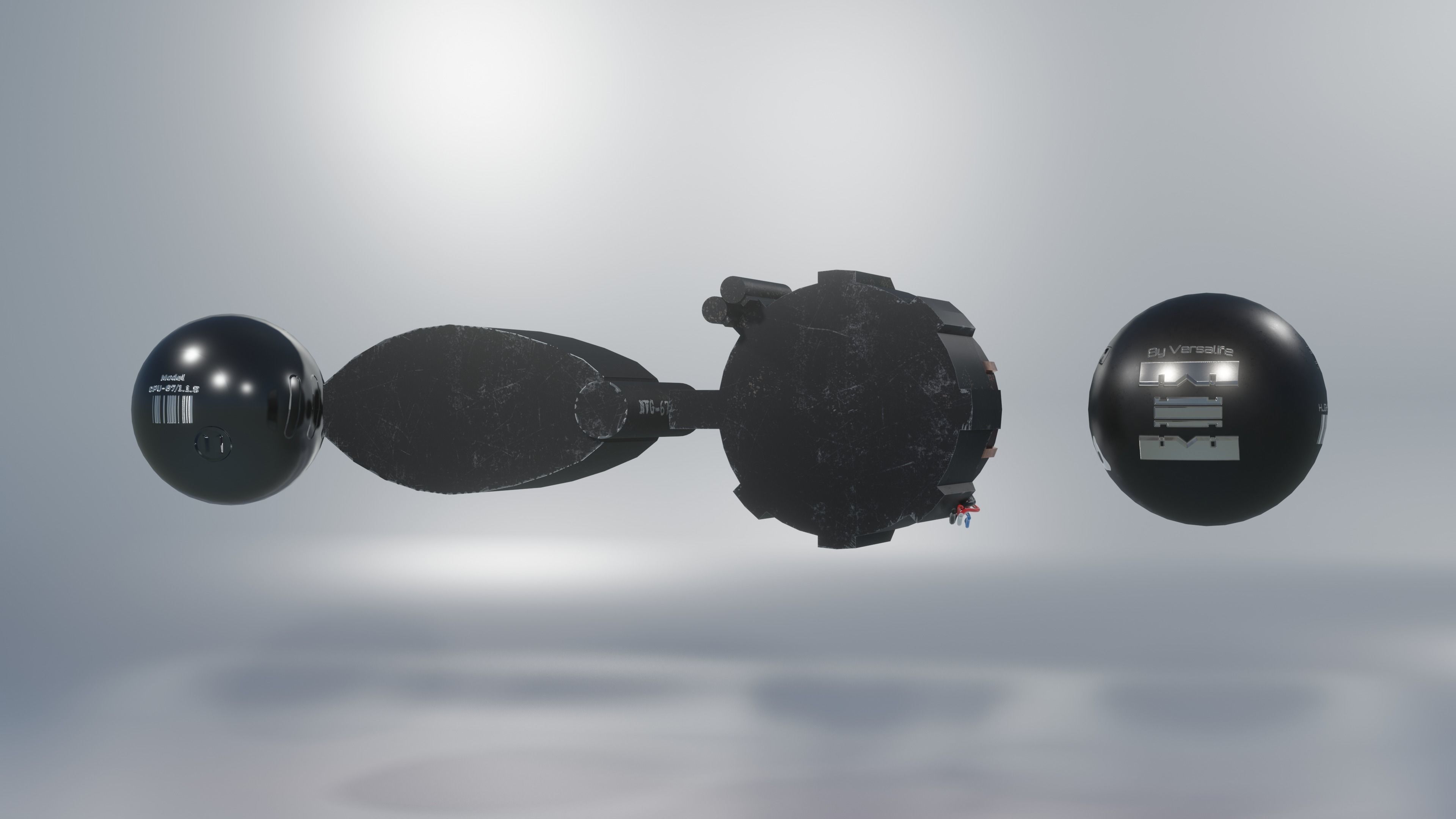 Prosthetic eyes pack Low-poly 3D model_7