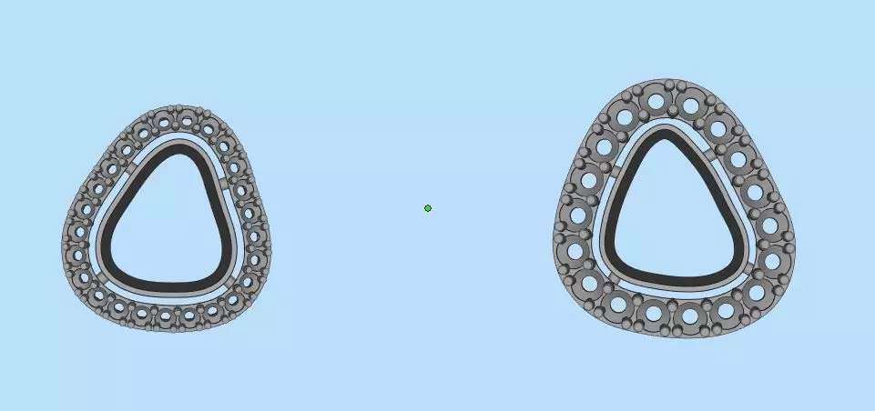 Diamond Polki Claster Free 3D print model