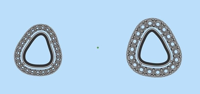 Diamond Polki Claster Free 3D print model