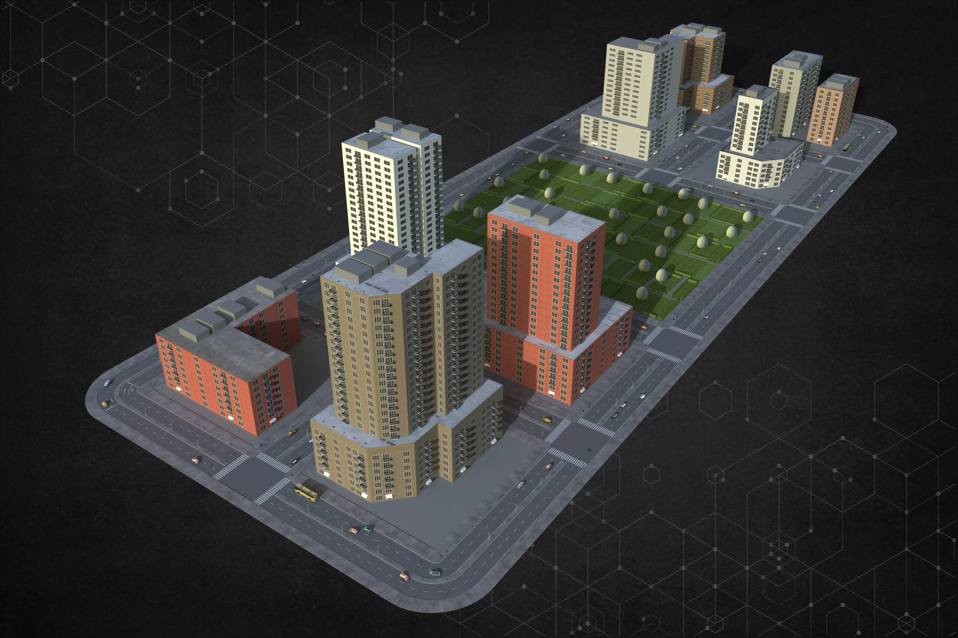 City Block Two 3D model_0