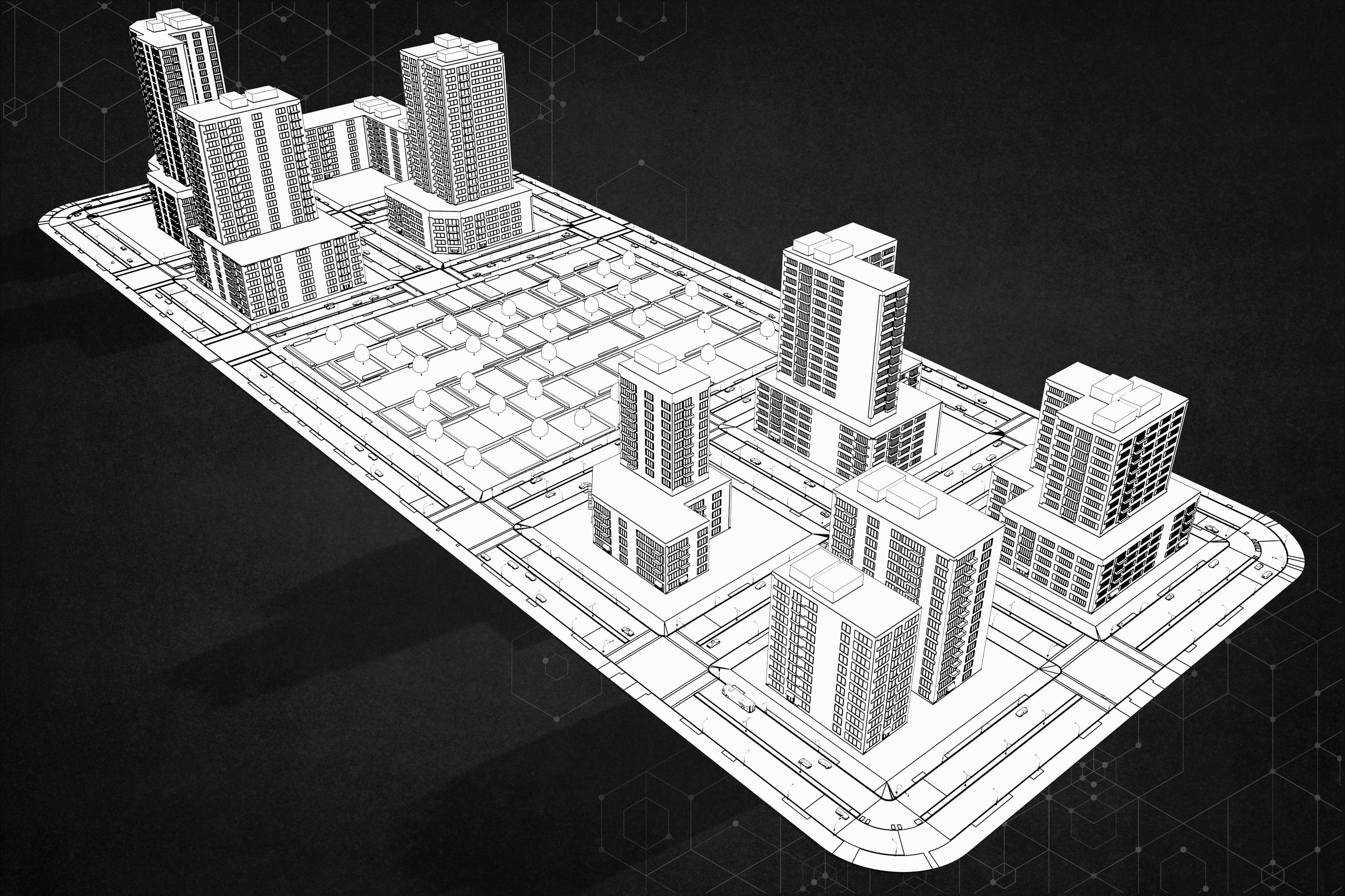City Block Two 3D model_4