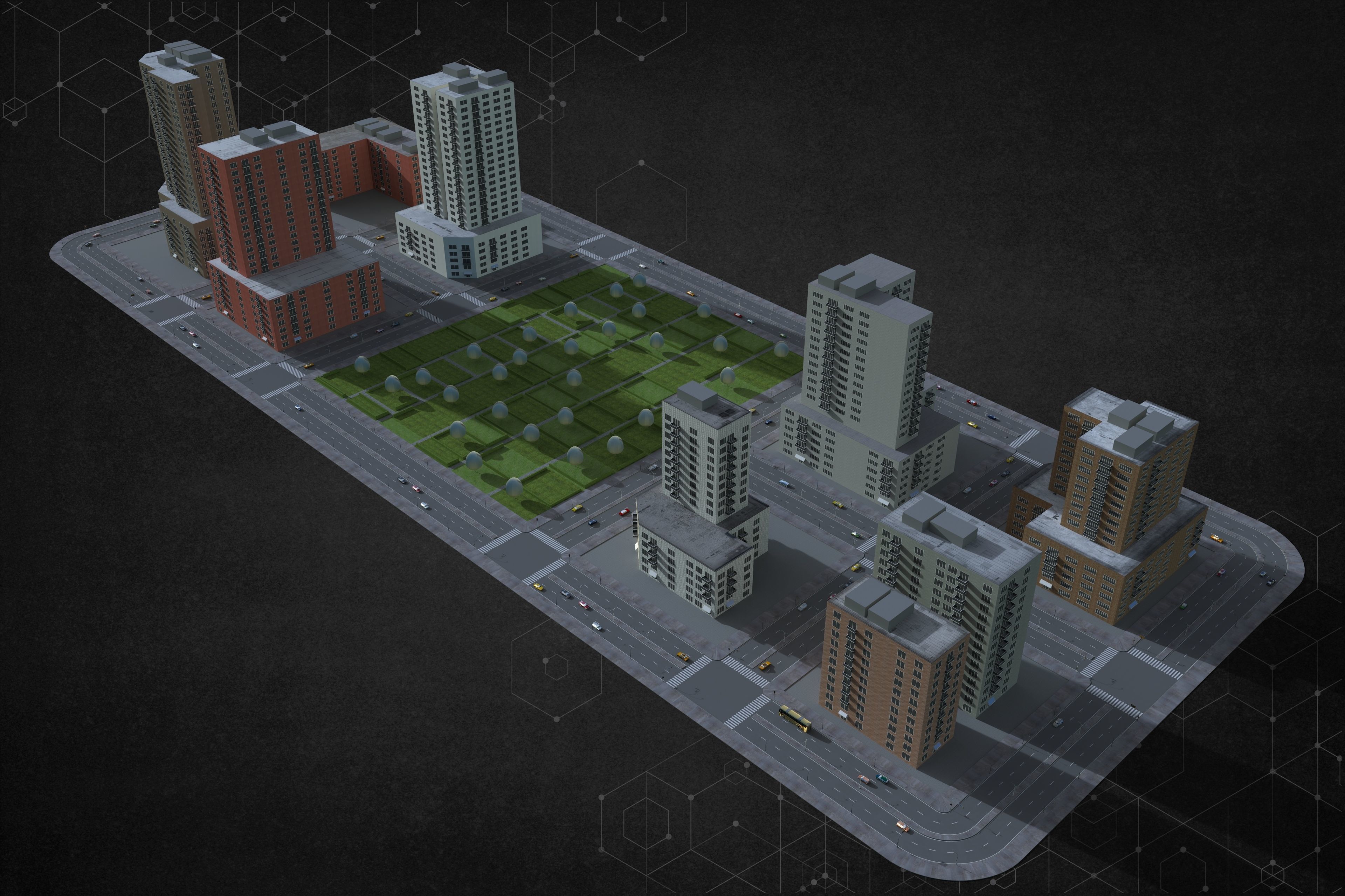 City Block Two 3D model_1
