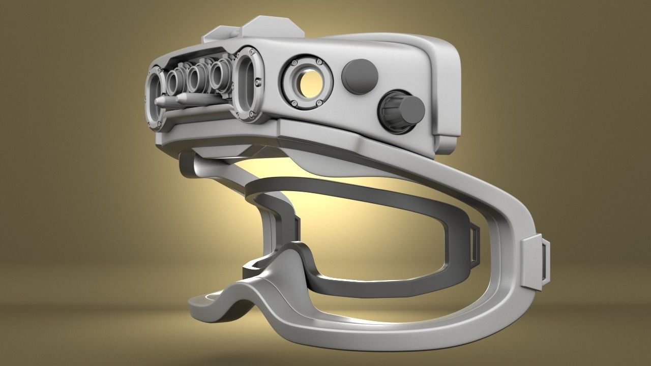 Airsoft Army IVAS goggles Hollow body 3D print model_18