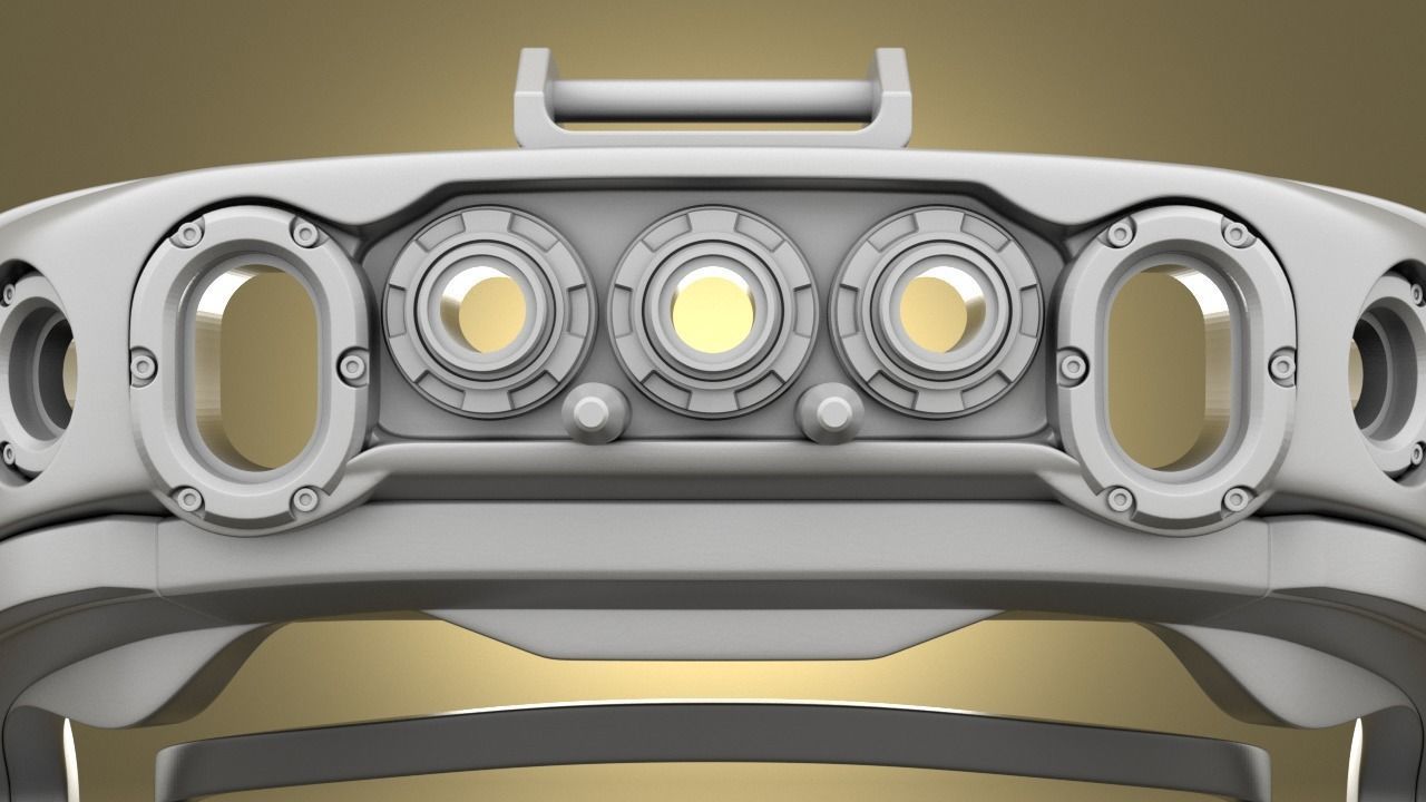 Airsoft Army IVAS goggles Hollow body 3D print model_9