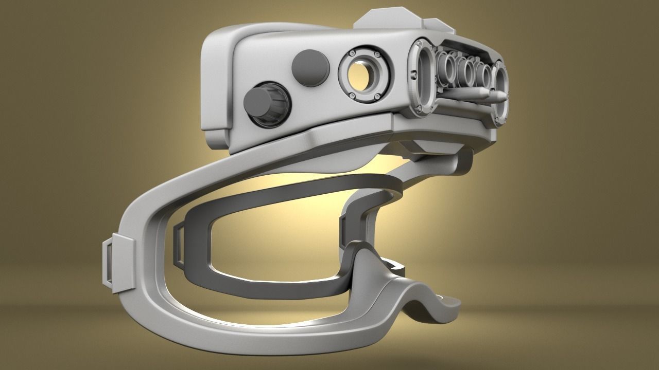 Airsoft Army IVAS goggles Hollow body 3D print model_14