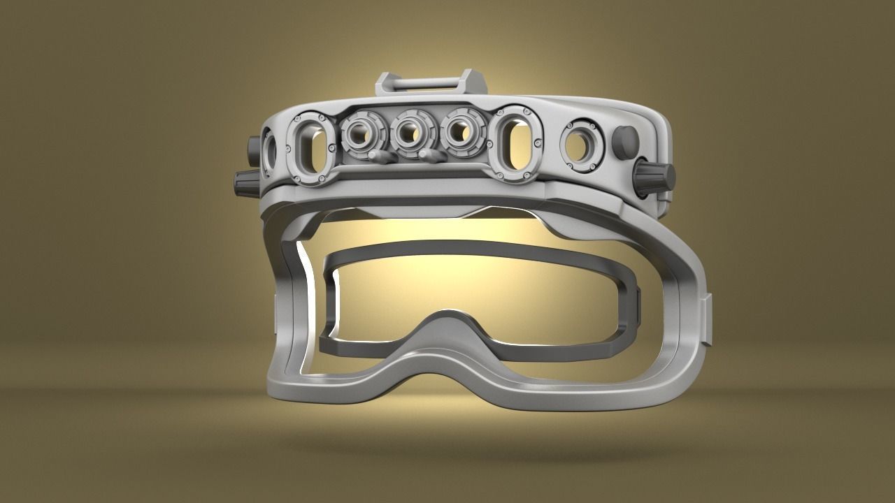 Airsoft Army IVAS goggles Hollow body 3D print model_22