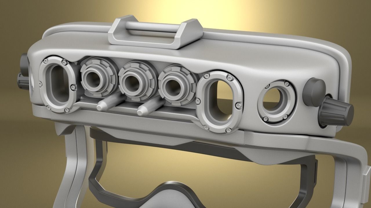 Airsoft Army IVAS goggles Hollow body 3D print model_17