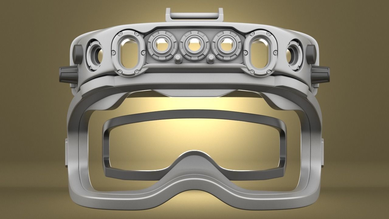 Airsoft Army IVAS goggles Hollow body 3D print model_1