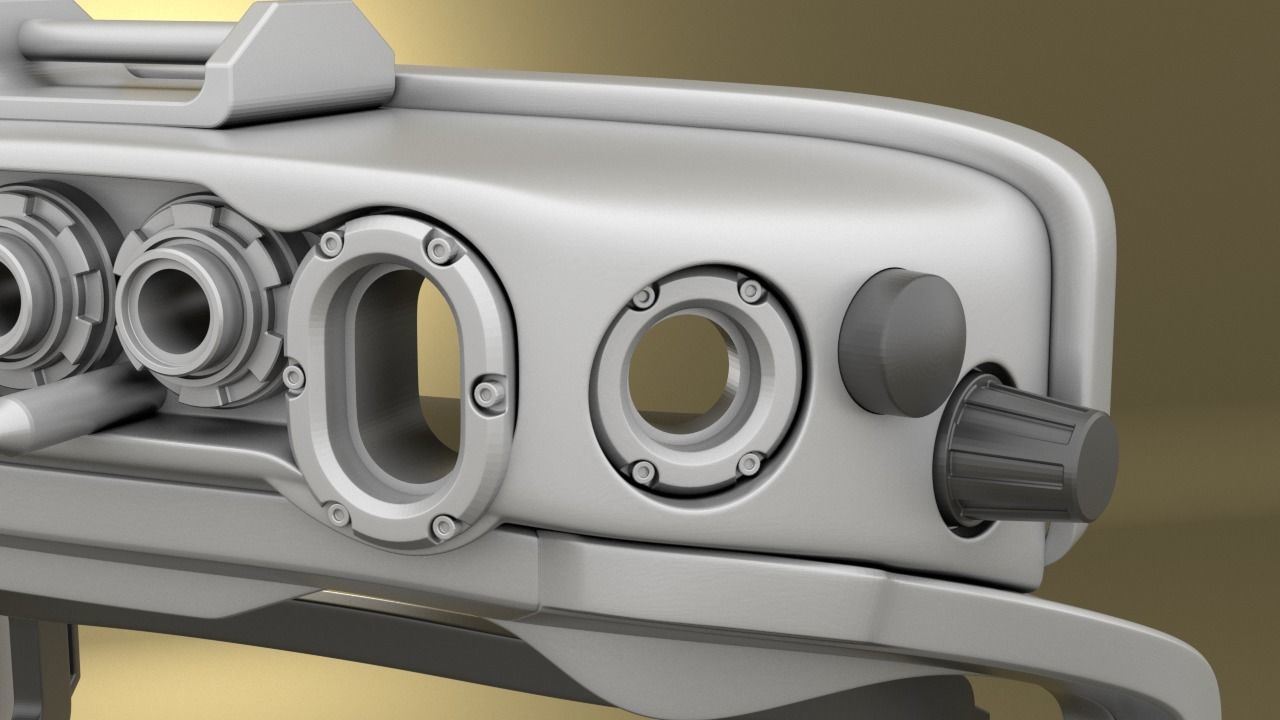 Airsoft Army IVAS goggles Hollow body 3D print model_4