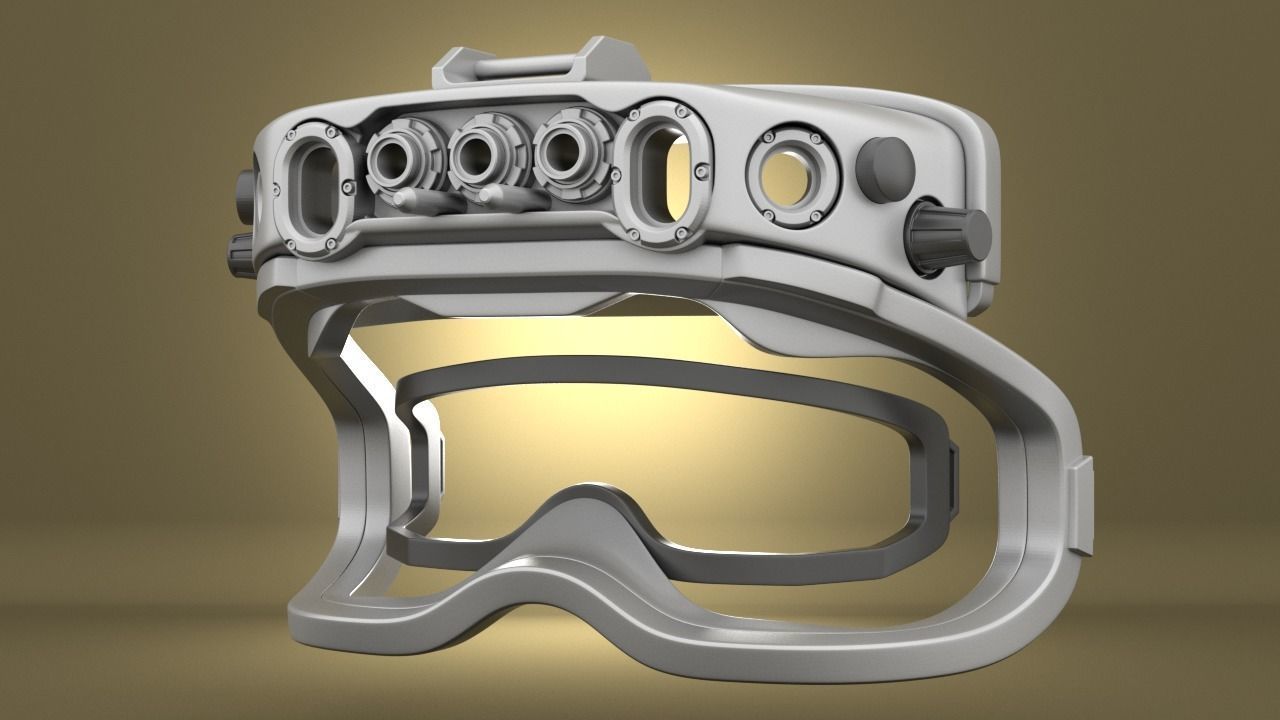 Airsoft Army IVAS goggles Hollow body 3D print model_3