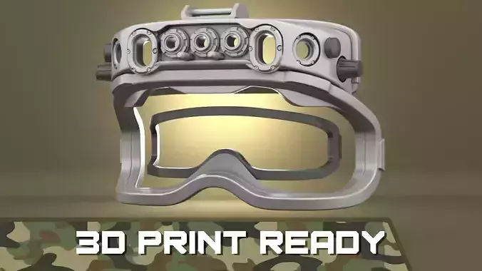 Airsoft Army IVAS goggles Hollow body 3D print model