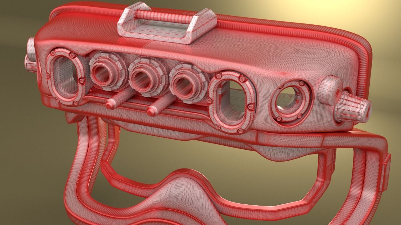 Airsoft Army IVAS goggles Hollow body 3D print model_5