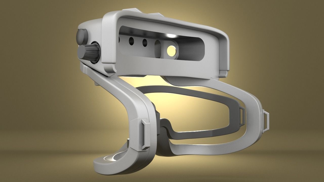 Airsoft Army IVAS goggles Hollow body 3D print model_20