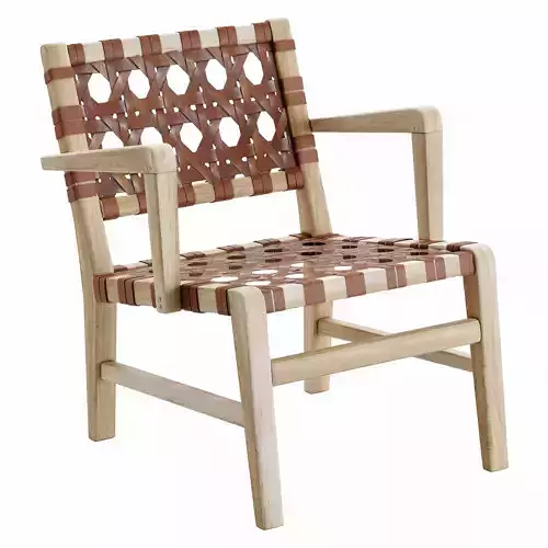 Nuru armchair Low-poly 3D model