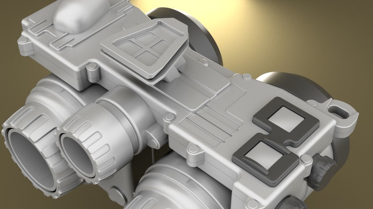 Airsoft PSQ-36 Thermal Fusion Night Vision Goggle Hollow body 3D print model_5