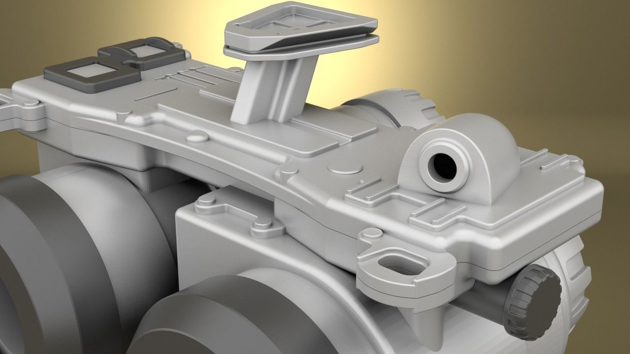 Airsoft PSQ-36 Thermal Fusion Night Vision Goggle Hollow body 3D print model_12