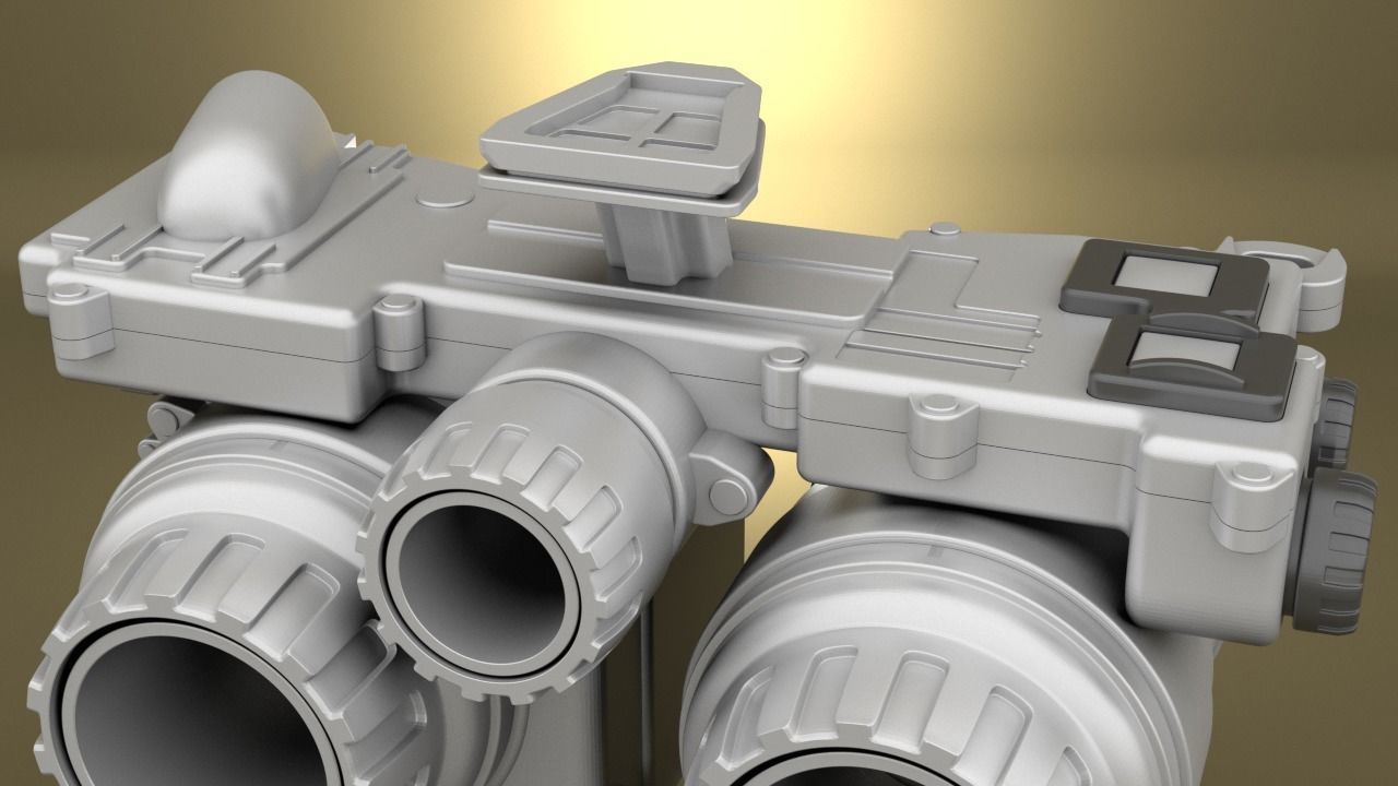 Airsoft PSQ-36 Thermal Fusion Night Vision Goggle Hollow body 3D print model_4