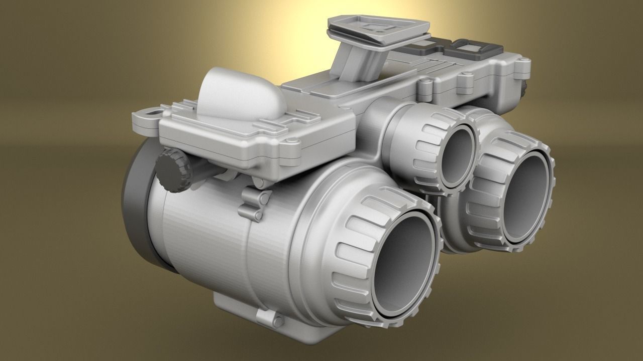 Airsoft PSQ-36 Thermal Fusion Night Vision Goggle Hollow body 3D print model_10