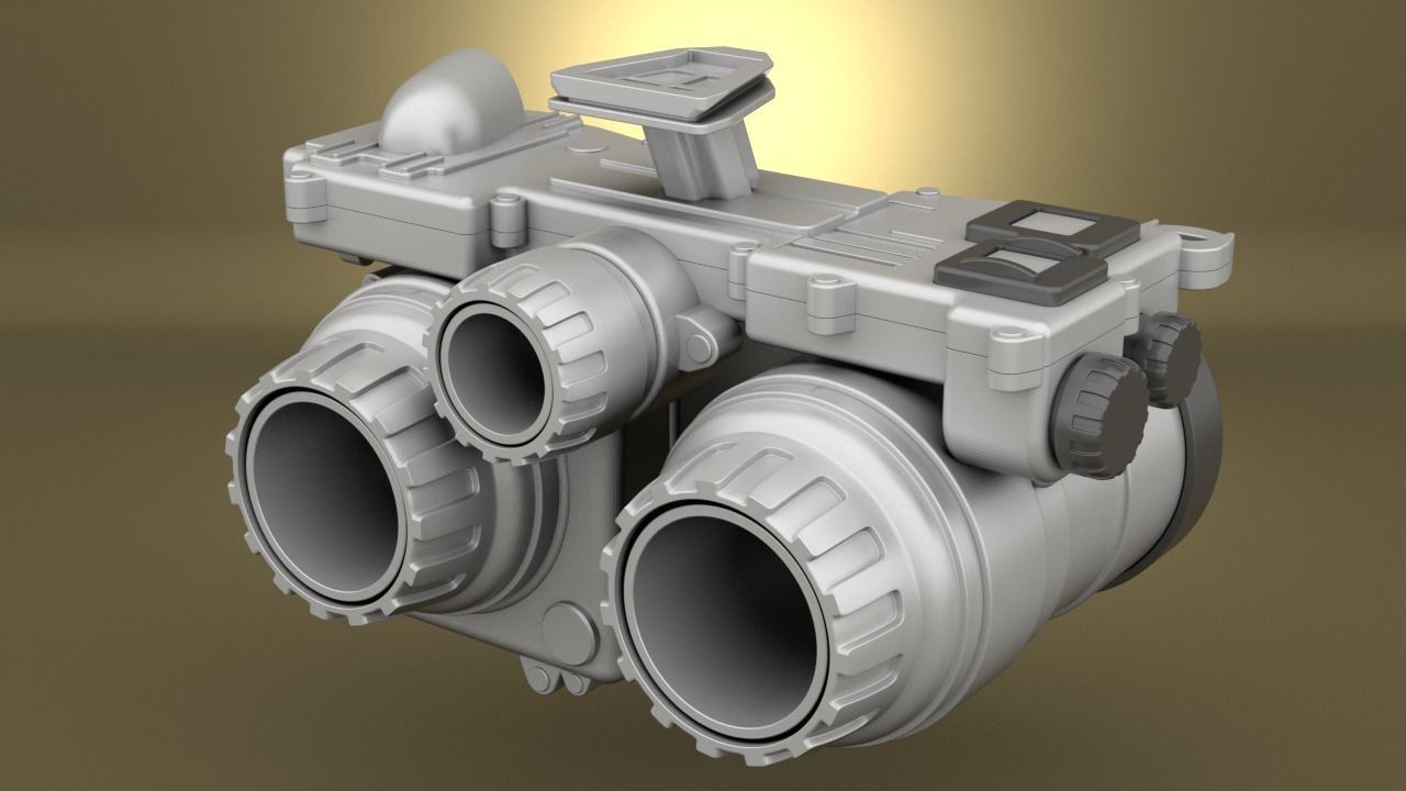 Airsoft PSQ-36 Thermal Fusion Night Vision Goggle Hollow body 3D print model_16