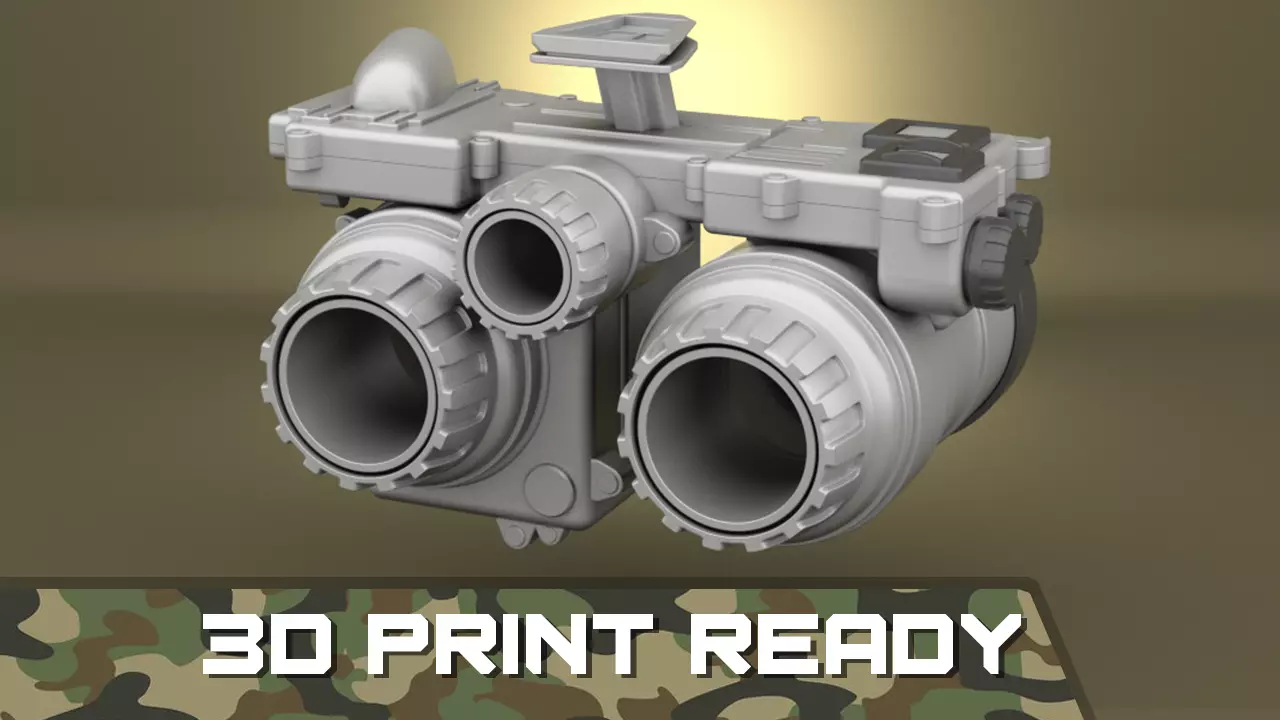 Airsoft PSQ-36 Thermal Fusion Night Vision Goggle Hollow body 3D print model_0