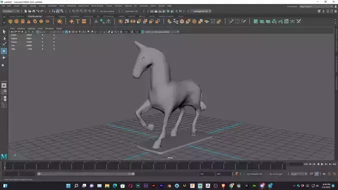 Horse 3D Modeling for 3D Print Model