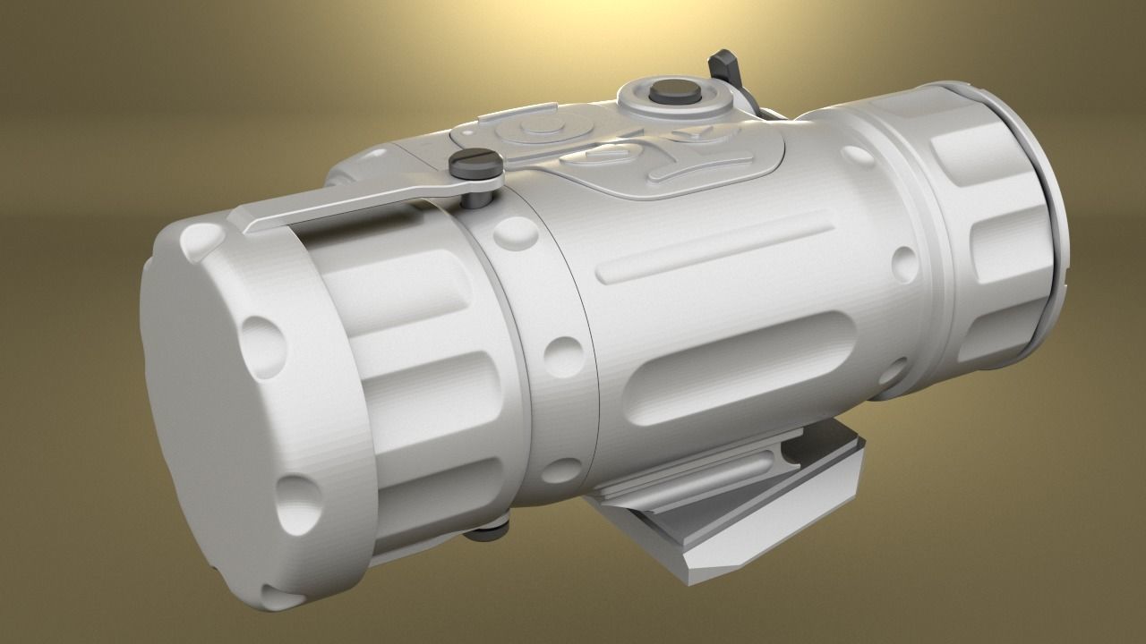 Airsoft Trijicon SkeetIR xMICRO THERMAL MONOCULAR Hollow body 3D print model_16
