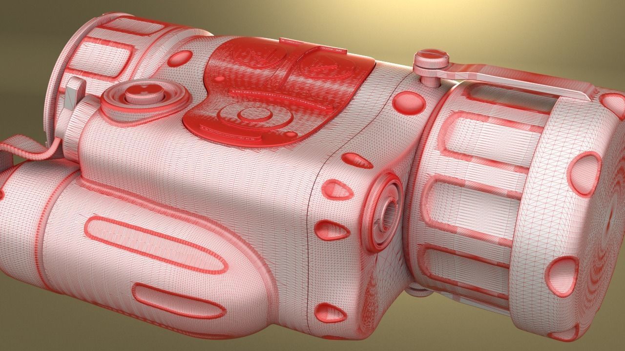 Airsoft Trijicon SkeetIR xMICRO THERMAL MONOCULAR Hollow body 3D print model_3