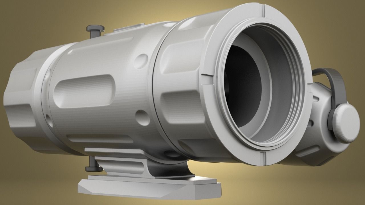 Airsoft Trijicon SkeetIR xMICRO THERMAL MONOCULAR Hollow body 3D print model_10