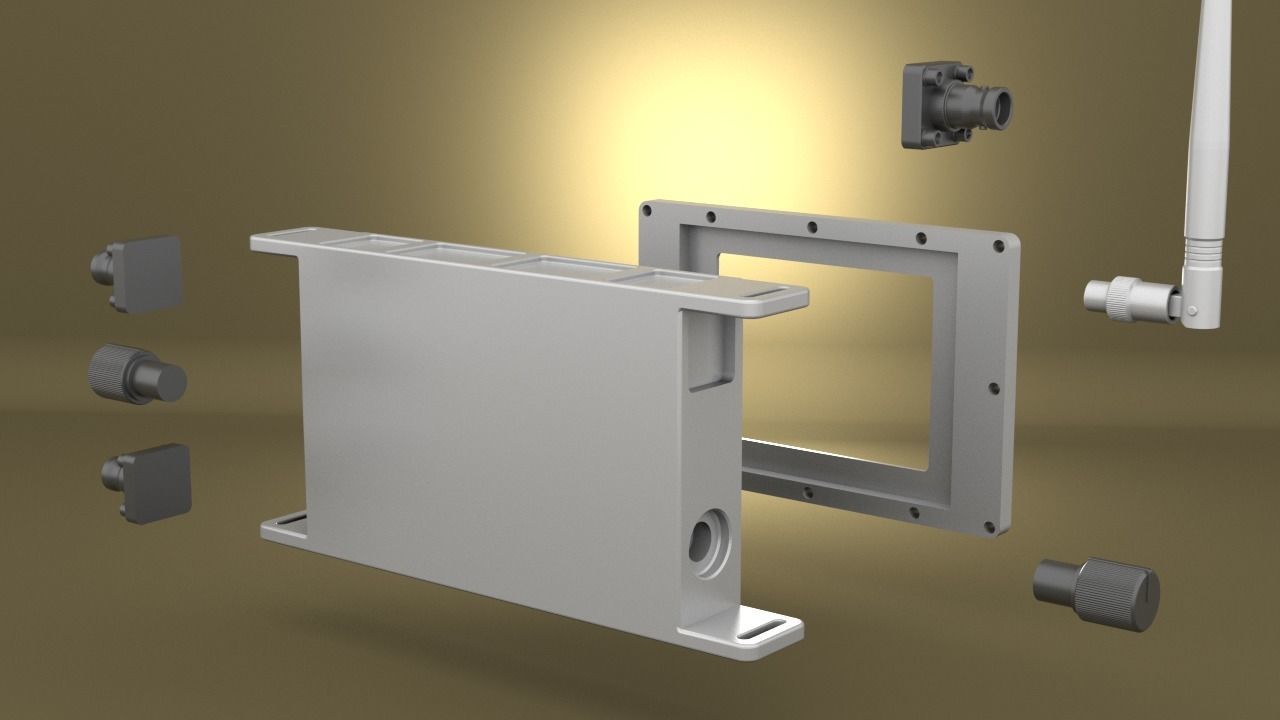 Airsoft Tactical Support Equipment Monitor Hollow body 3D print model_7