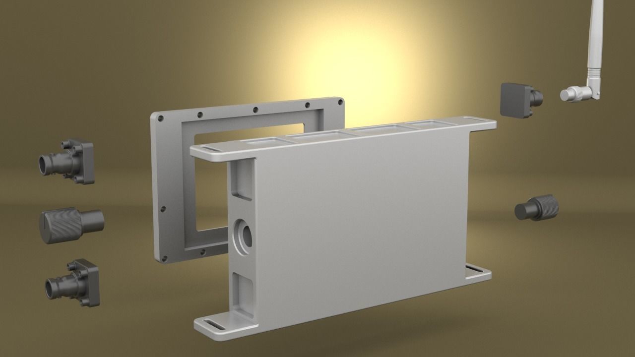 Airsoft Tactical Support Equipment Monitor Hollow body 3D print model_11