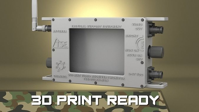 Airsoft  Tactical Support Equipment Monitor Hollow body 3D print model