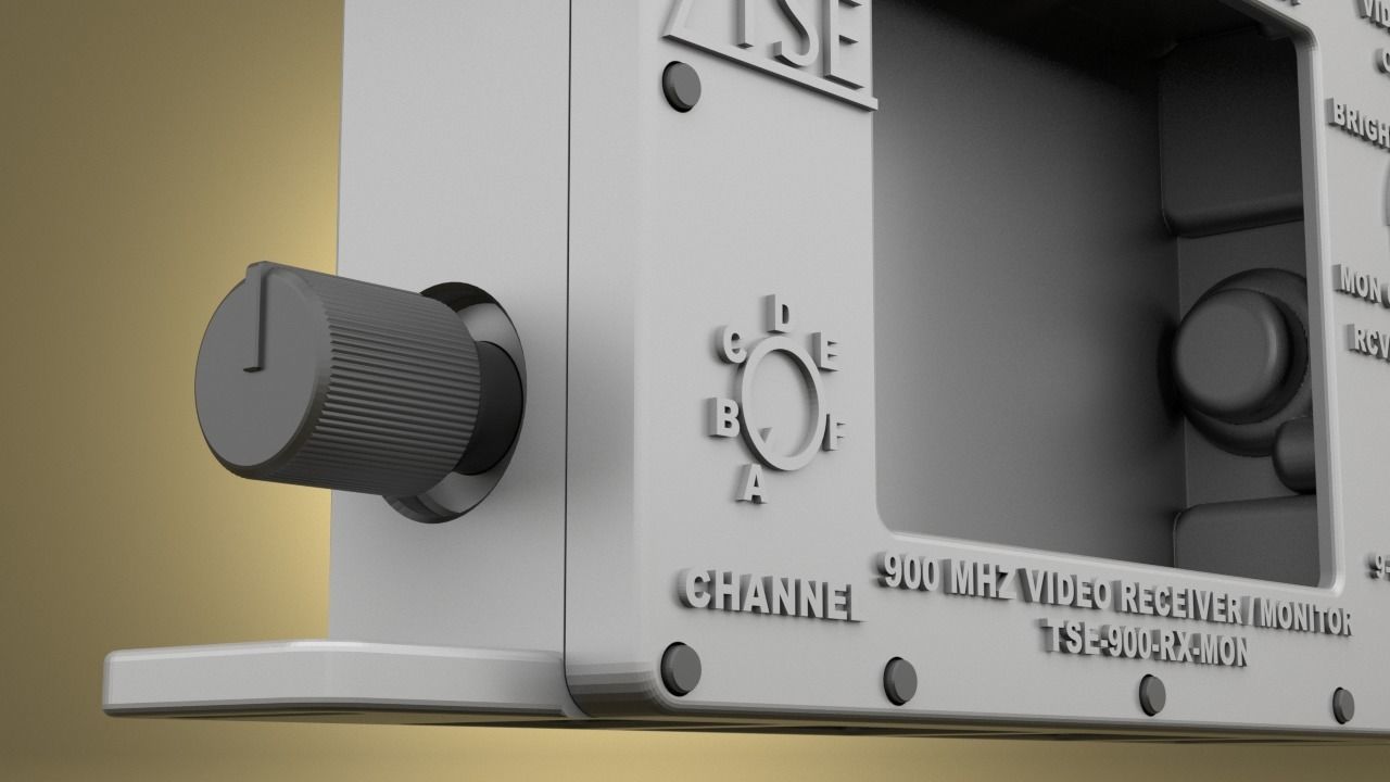 Airsoft Tactical Support Equipment Monitor Hollow body 3D print model_12