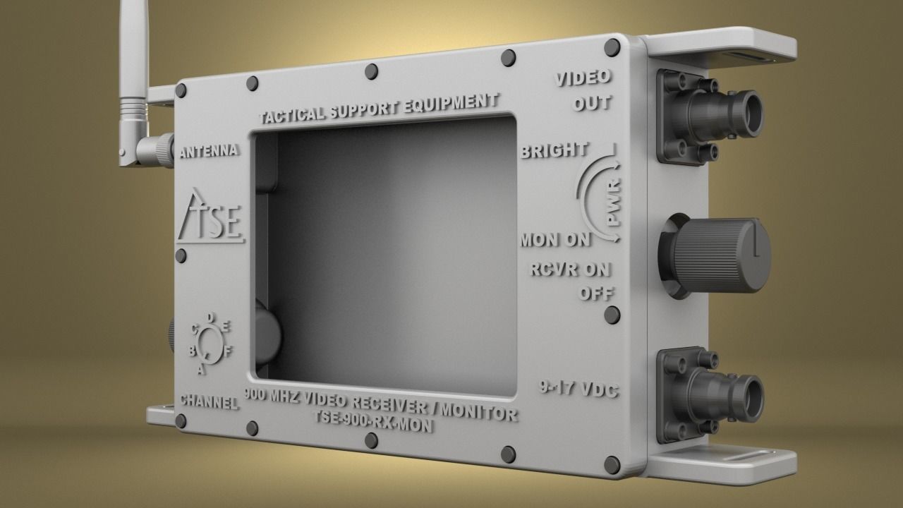 Airsoft Tactical Support Equipment Monitor Hollow body 3D print model_15