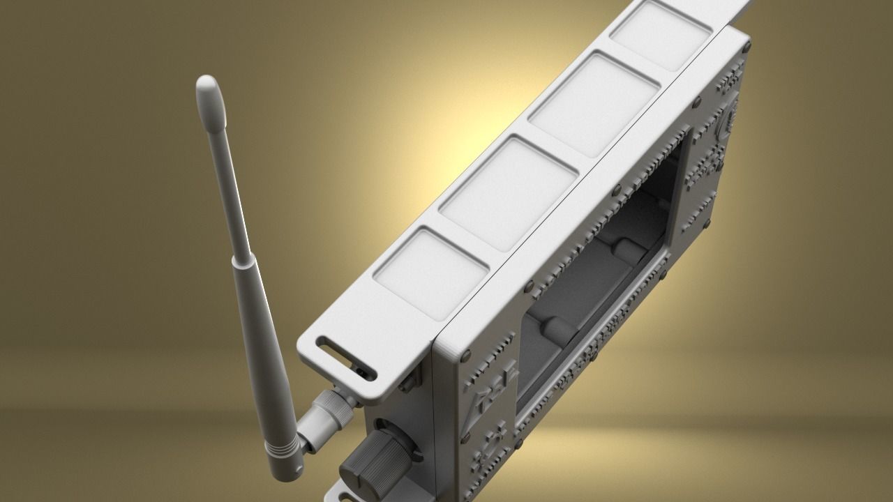 Airsoft Tactical Support Equipment Monitor Hollow body 3D print model_6