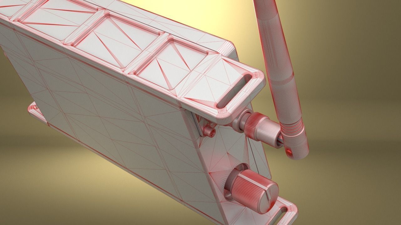 Airsoft Tactical Support Equipment Monitor Hollow body 3D print model_9