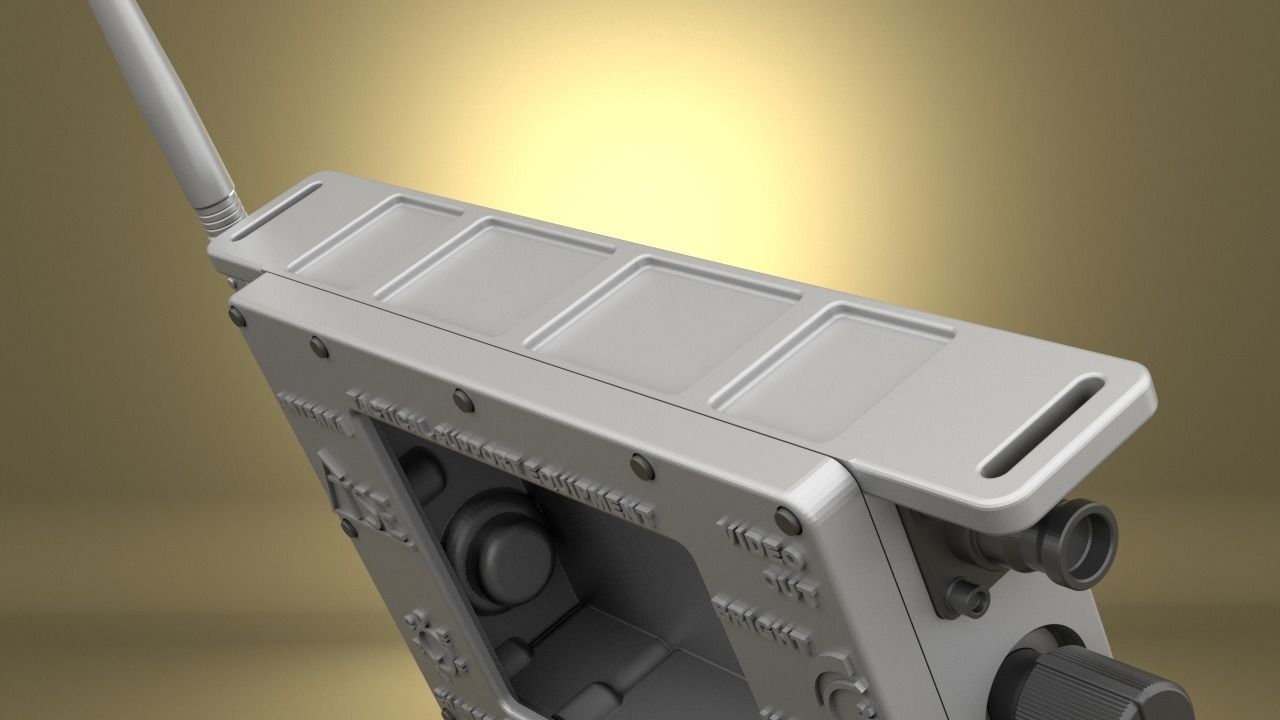 Airsoft Tactical Support Equipment Monitor Hollow body 3D print model_8