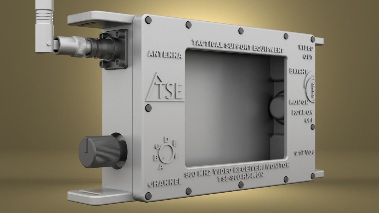 Airsoft Tactical Support Equipment Monitor Hollow body 3D print model_18