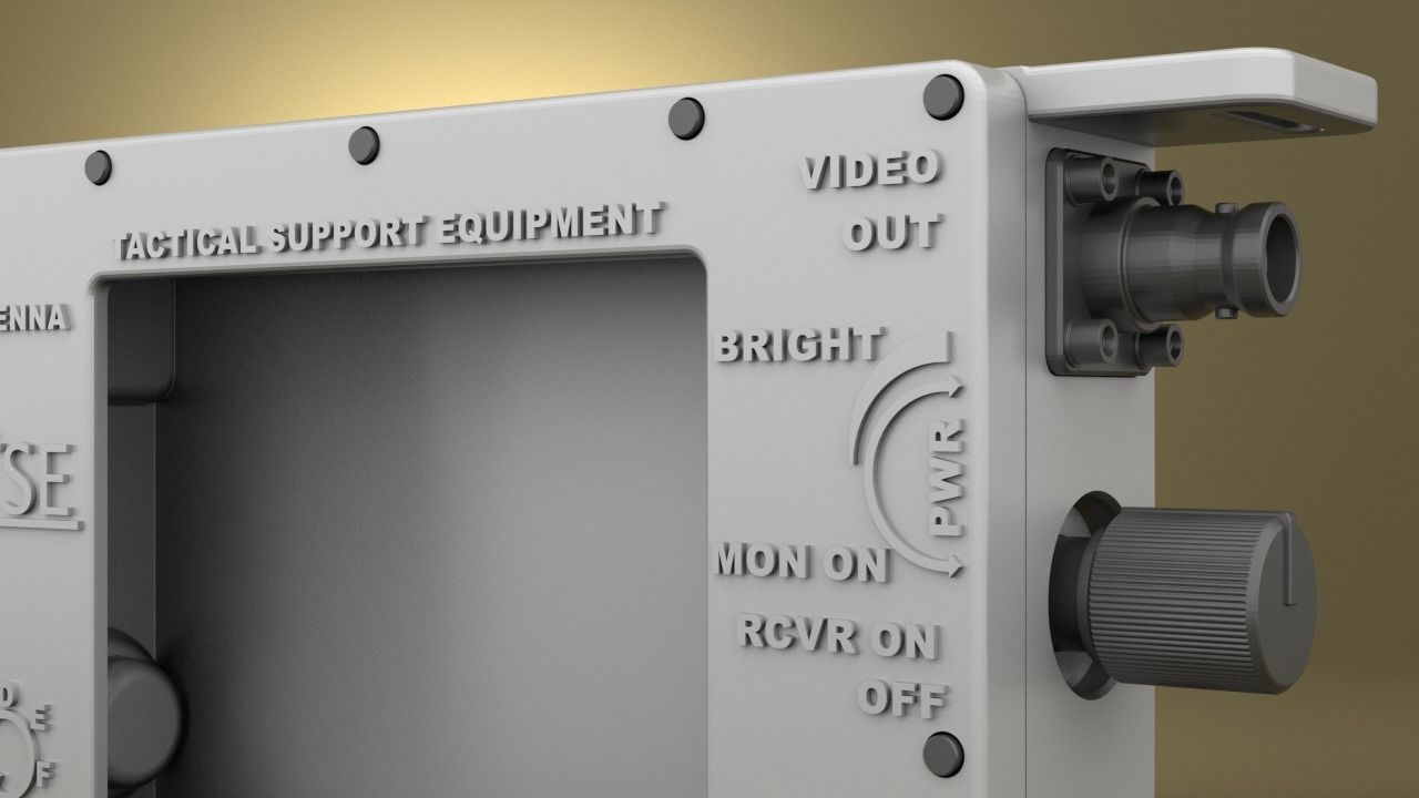 Airsoft Tactical Support Equipment Monitor Hollow body 3D print model_4