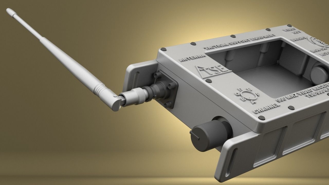 Airsoft Tactical Support Equipment Monitor Hollow body 3D print model_13